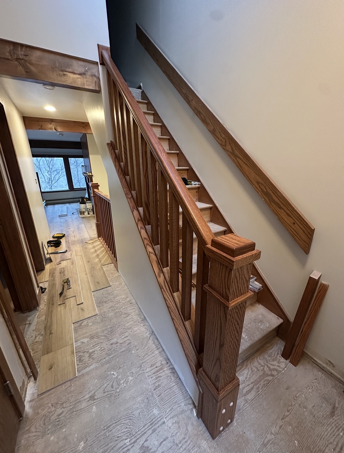 Wood staircase